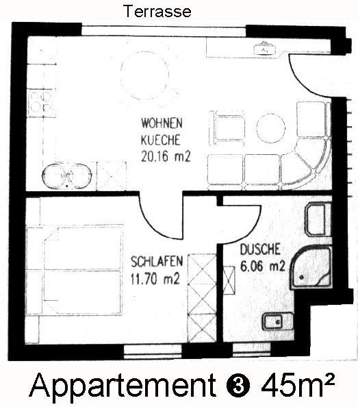 プフンツApart Raetiaアパートメント 部屋 写真